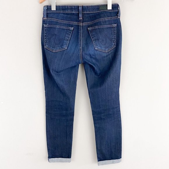AG Adriano Goldschmied The Stevie Roll-Up Slim Straight Jeans 25R - Picture 2 of 3